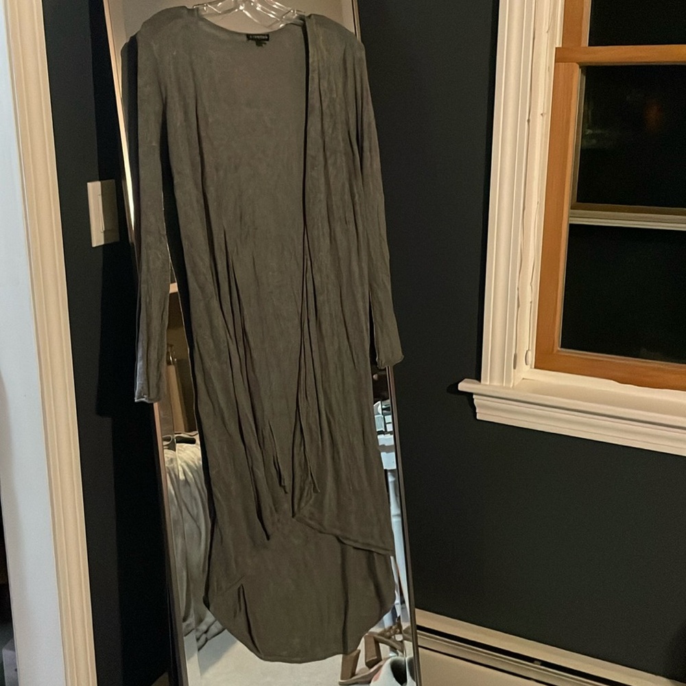 Grey Quarter Sleeve Long Sweater l Small